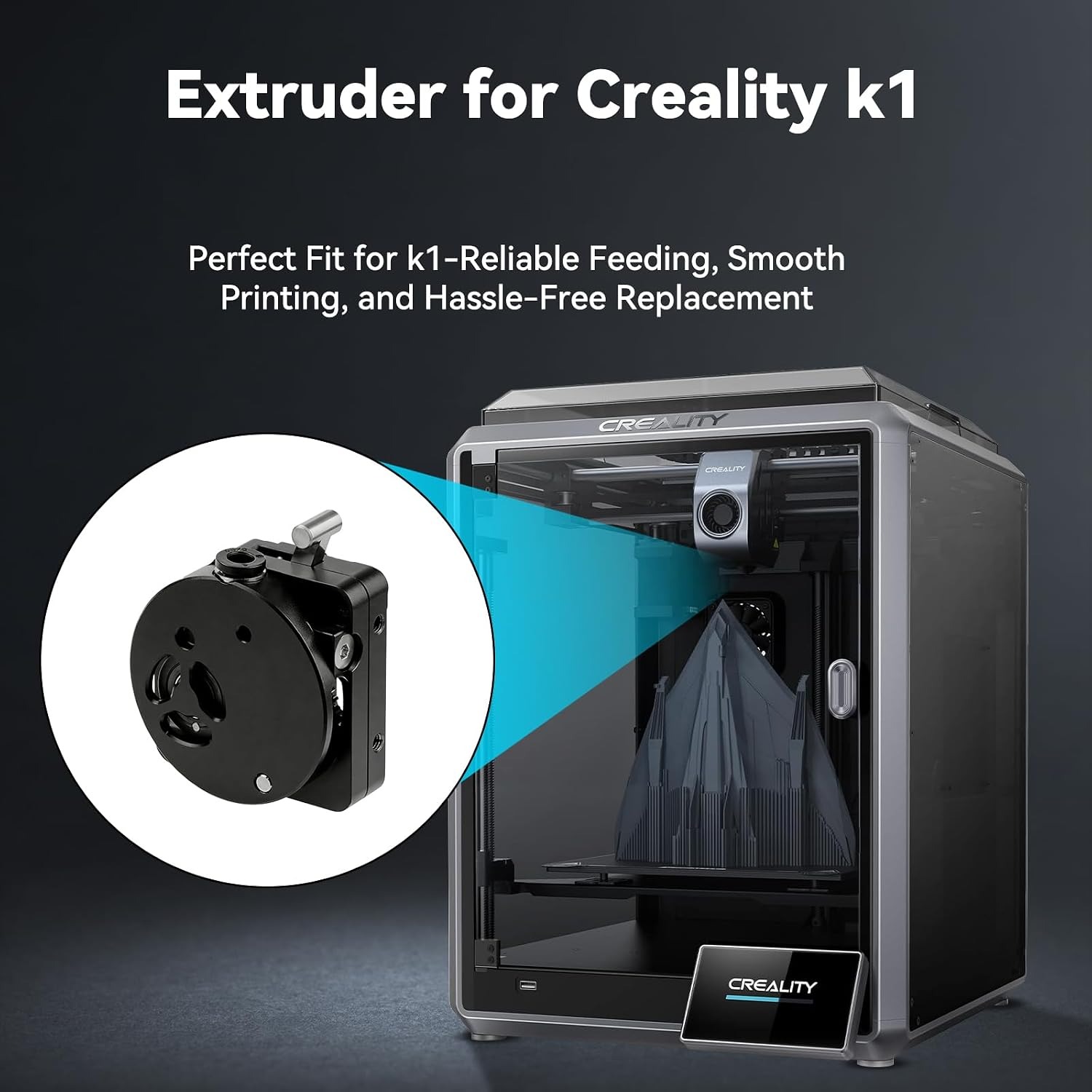 Kit d'extrusion K1 amélioré po - Direct Drive Dual Gear Extruder High Speed avis et prix
